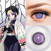 Lentes de contato de cor roxa Cosplay Demon Slayer Kochou Shinobu